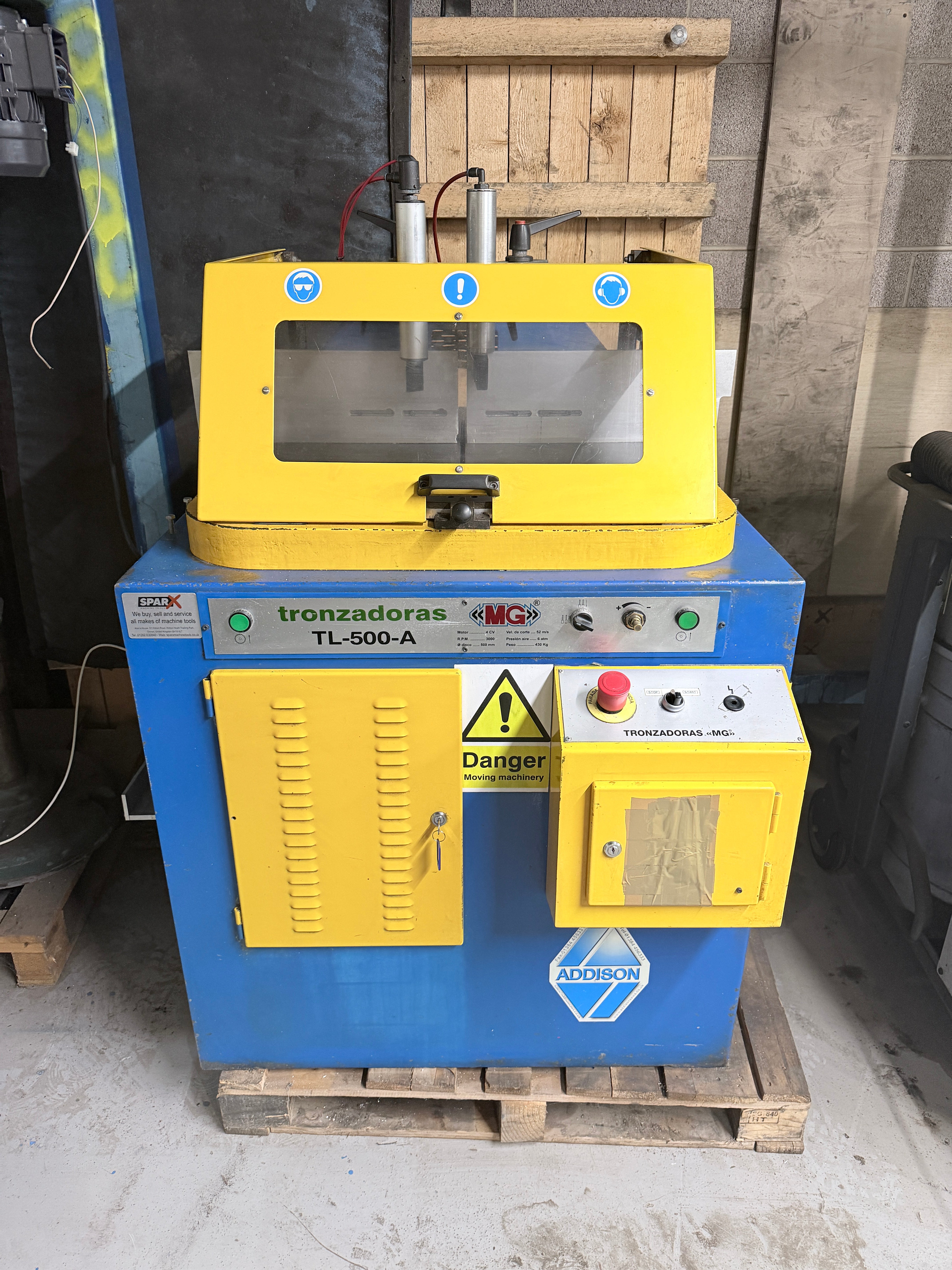 Tronzadoras MG TL 400 A Aluminium Upstroking Saw