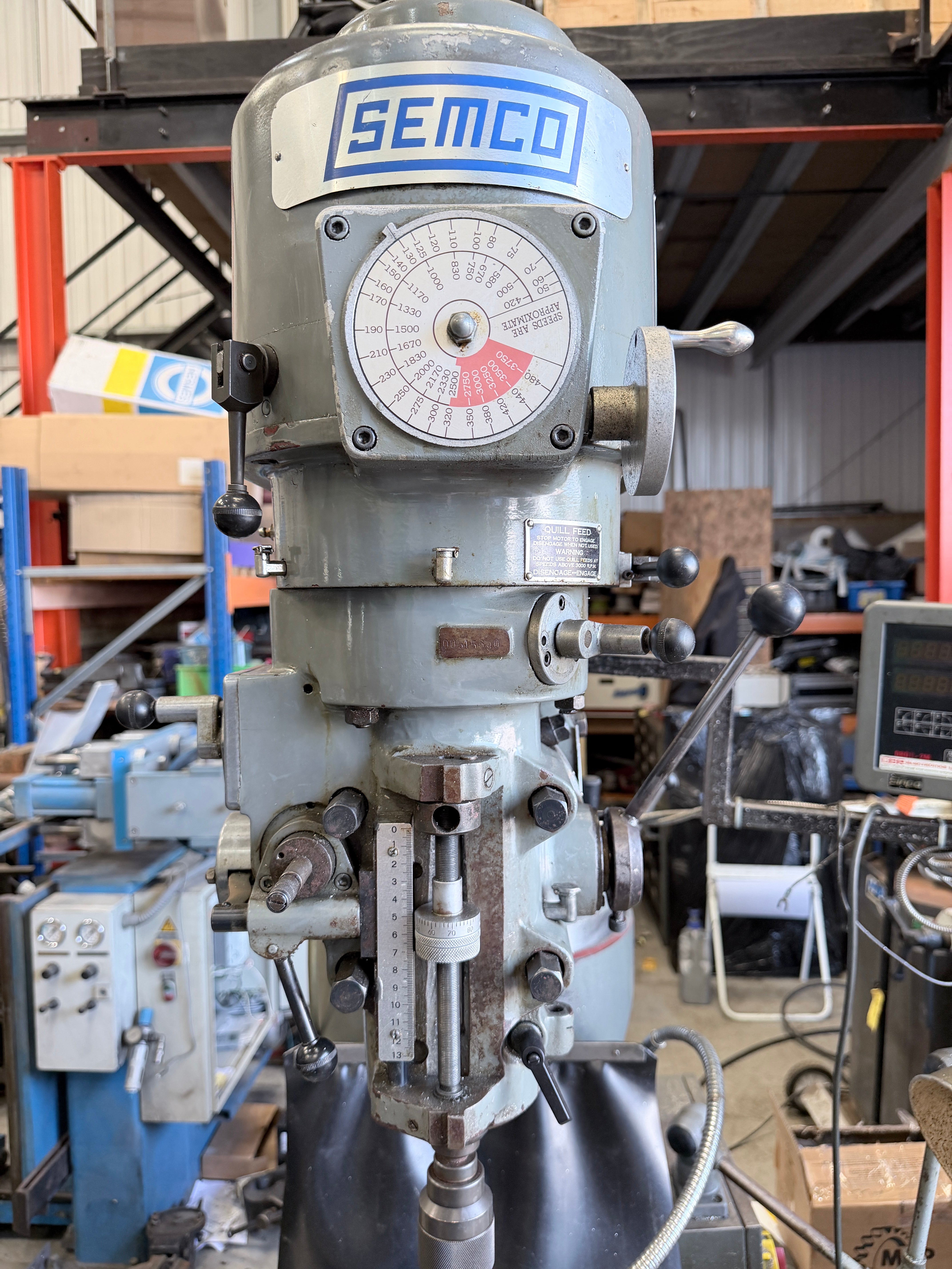 Semco LC 1.5VS Turret Mill