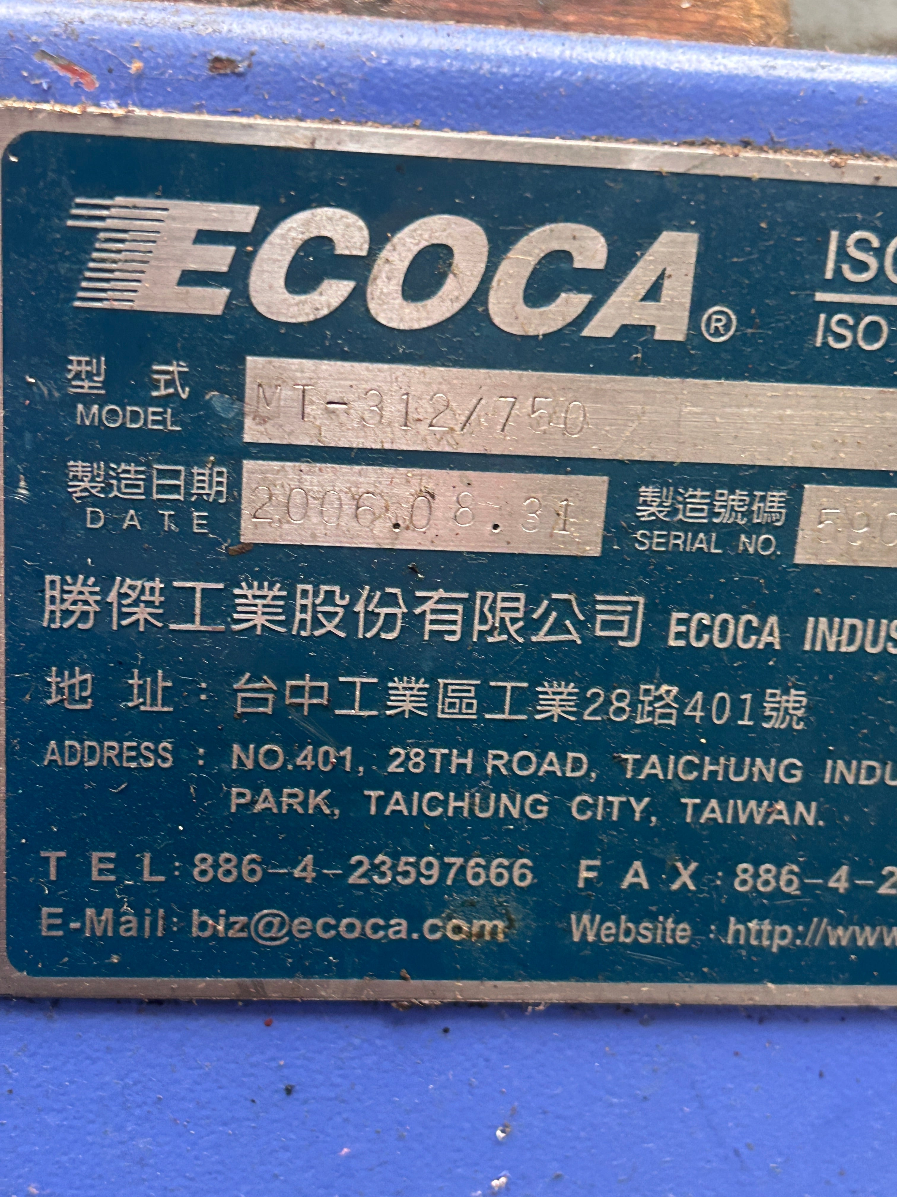 2006 Ecoca MT-312 750 CNC Lathe