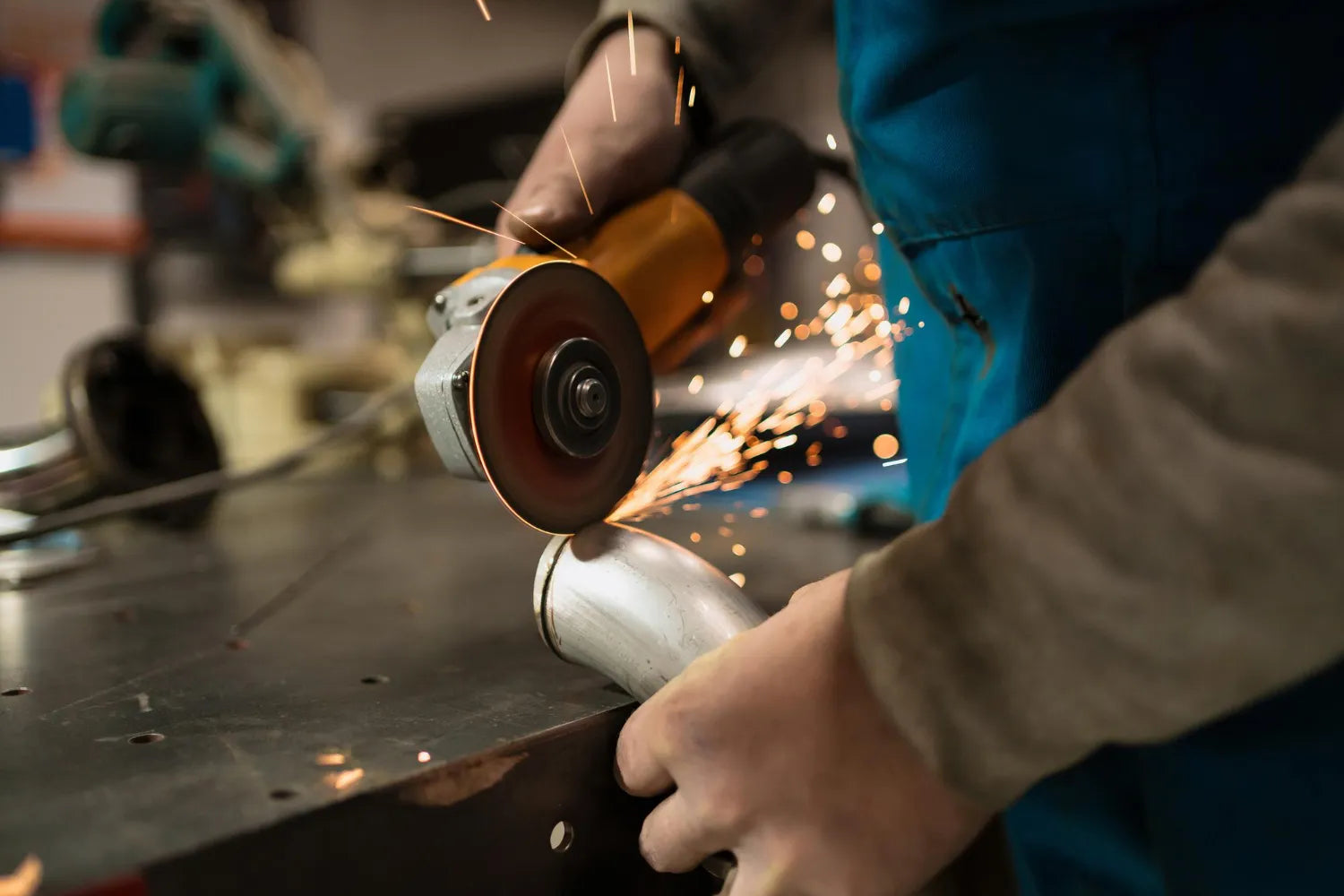 How to safely grind metal