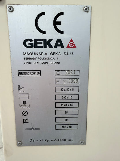 2021 GEKA BendiCrop 50 Steel Worker