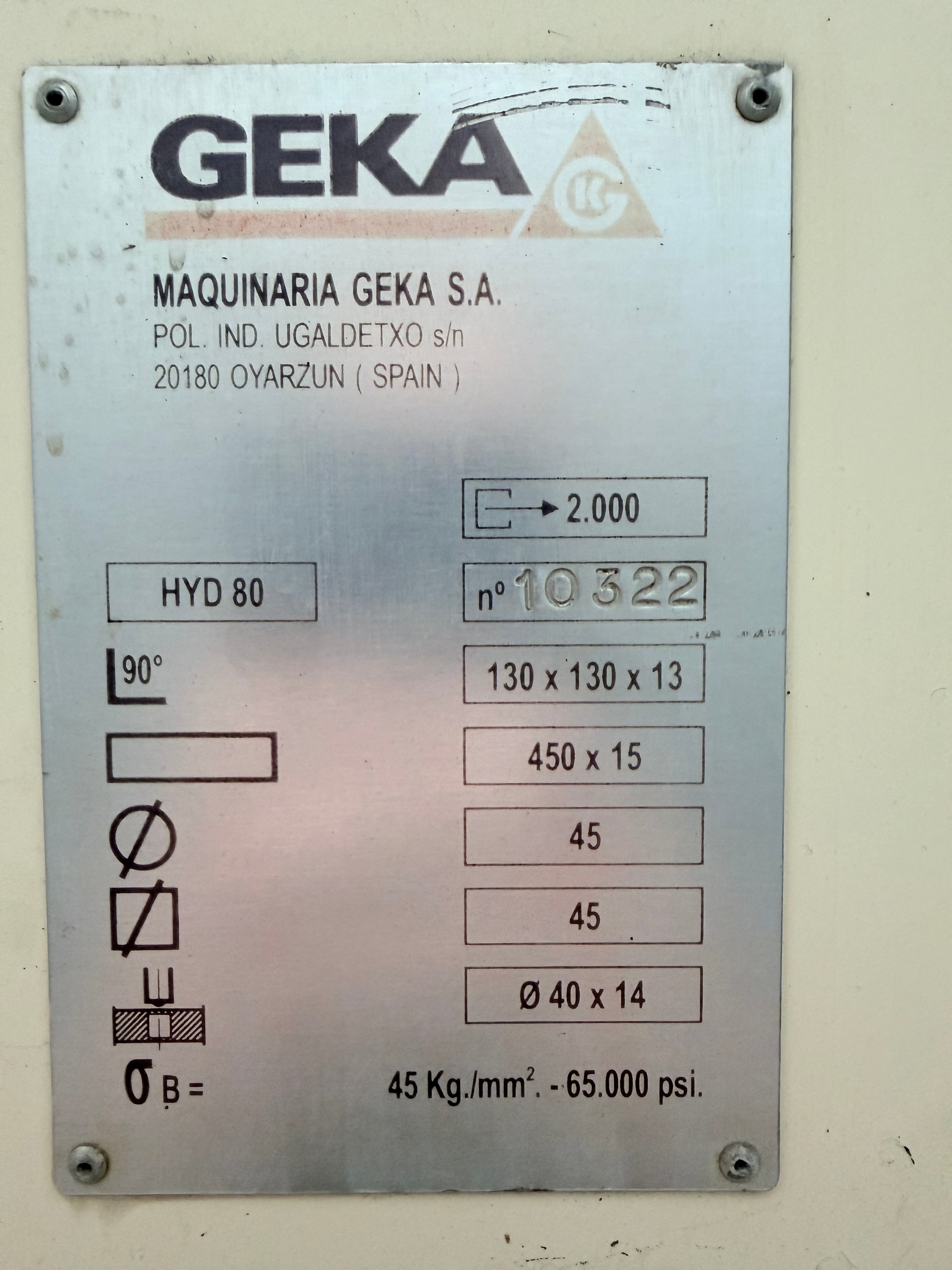 Geka Hyrdacrop 80A Steel Worker
