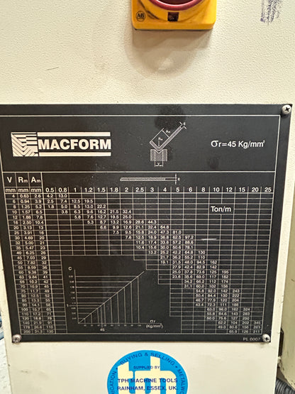 Macform QA7-16  685mm x 16-Ton Press Brake