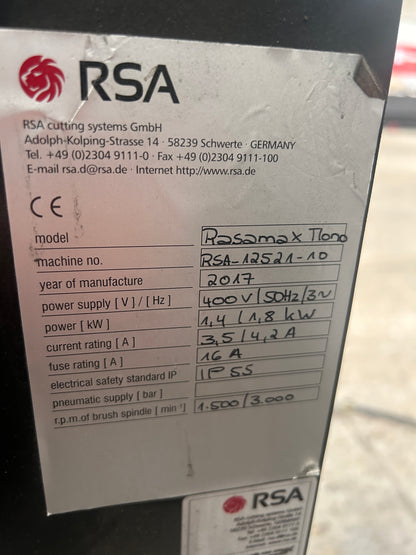 2017 RSA Rasamax Mono Deburring Machine