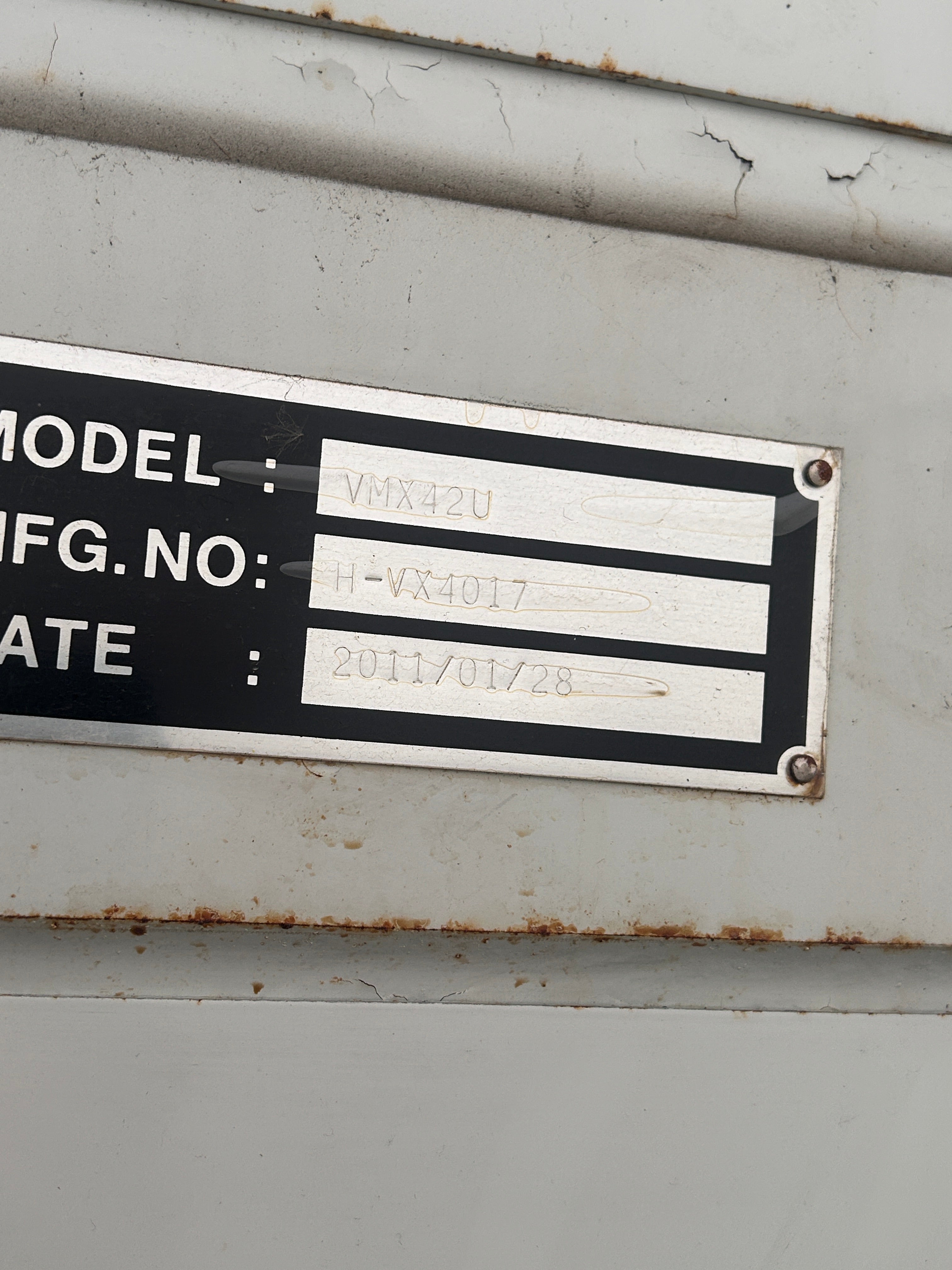 2011  Hurco VMX42U 5-Axis CNC Machining Centre