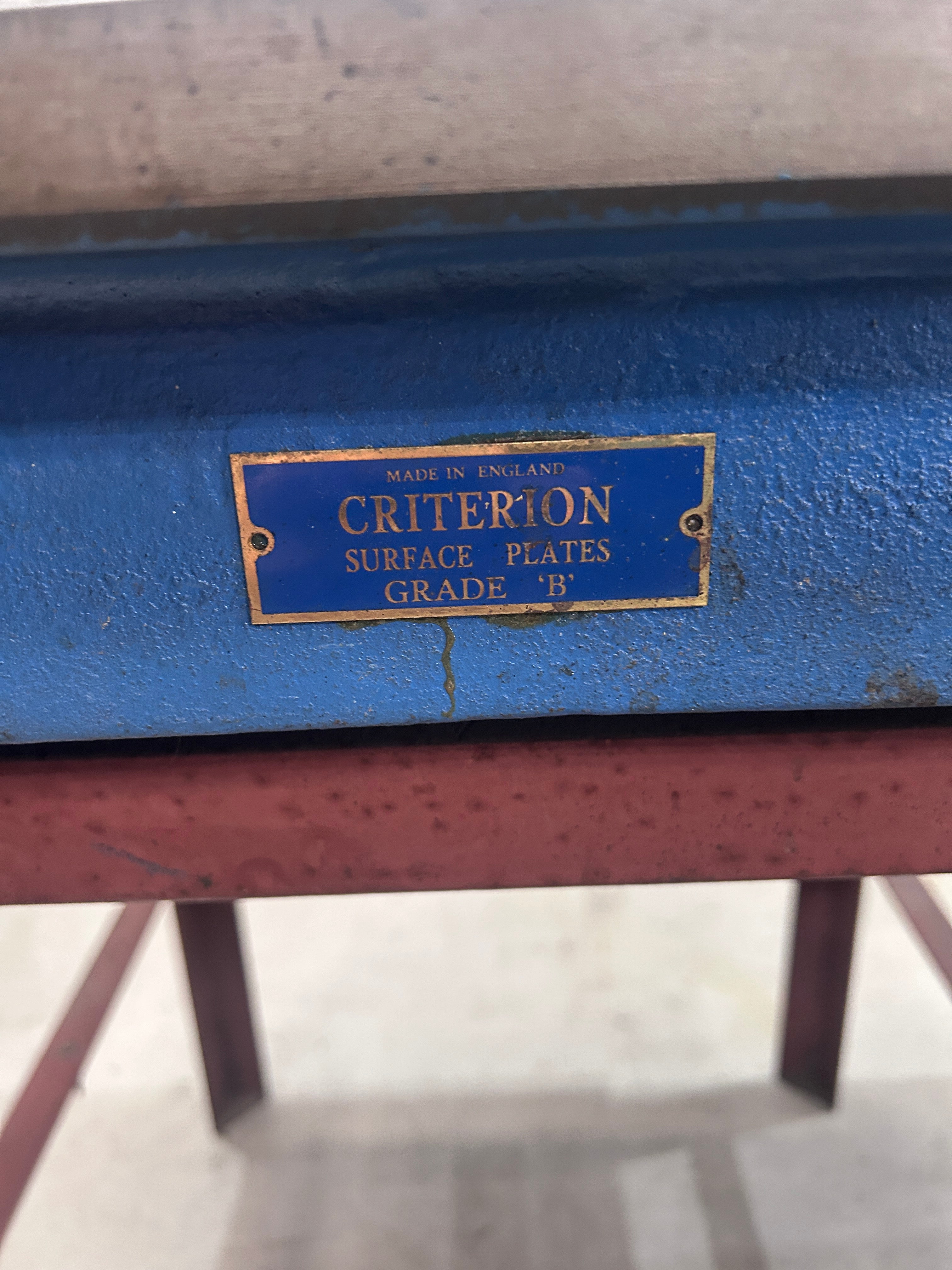 Criterion Surface Plate 92'' x 93''