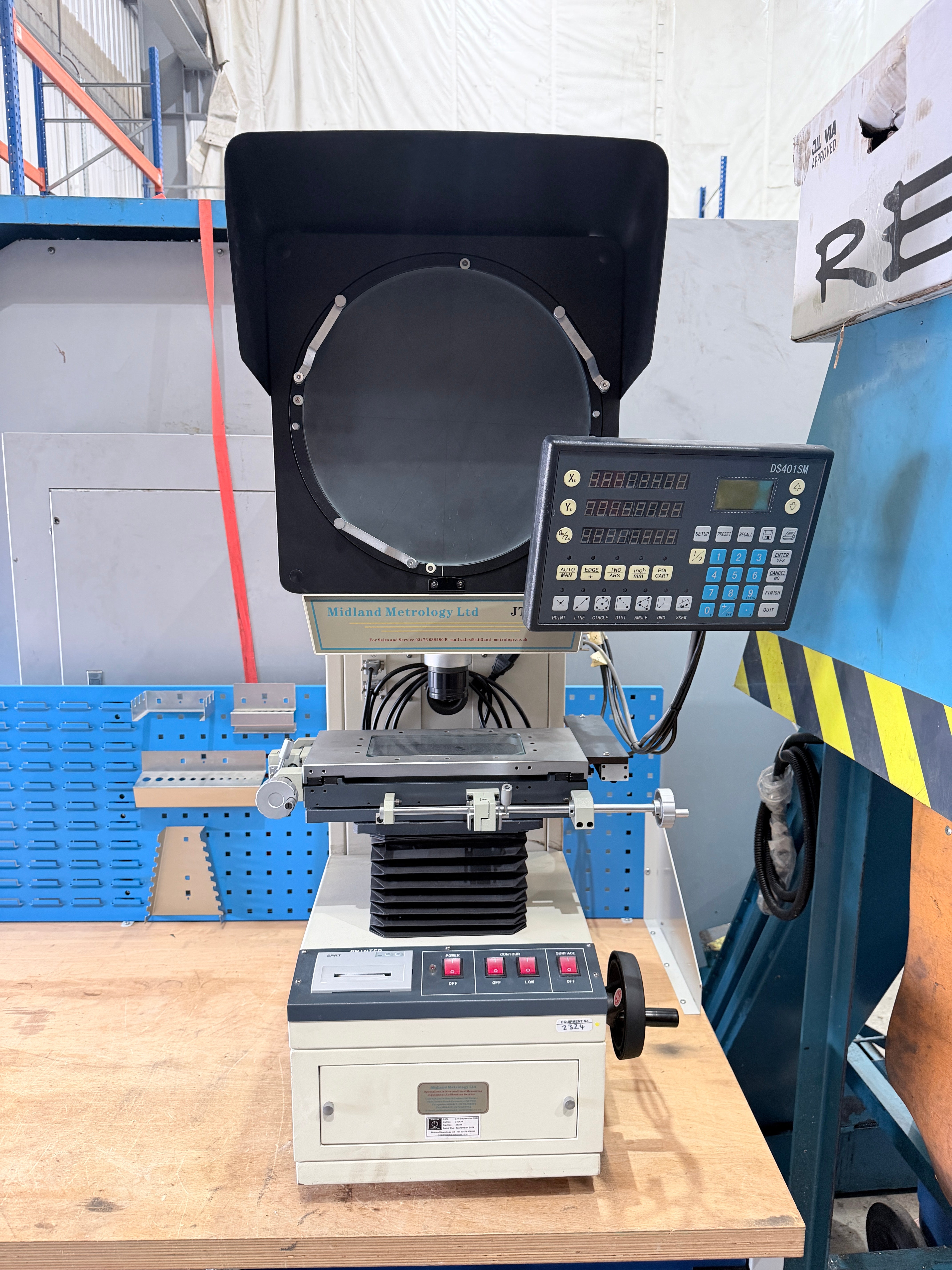 Midland Metrology JT12 A-B profile Projector Shadowgraph