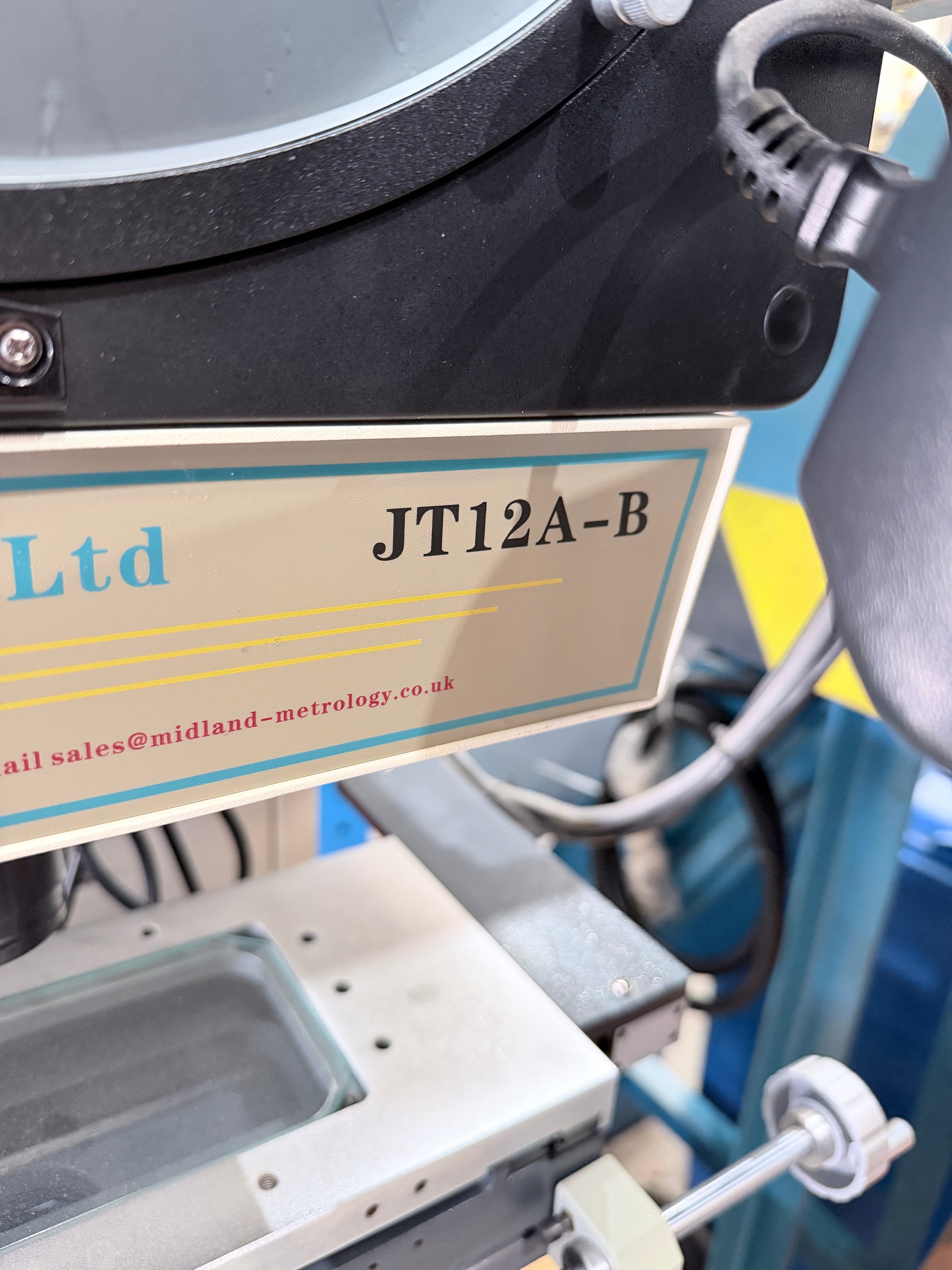 Midland Metrology JT12 A-B profile Projector Shadowgraph