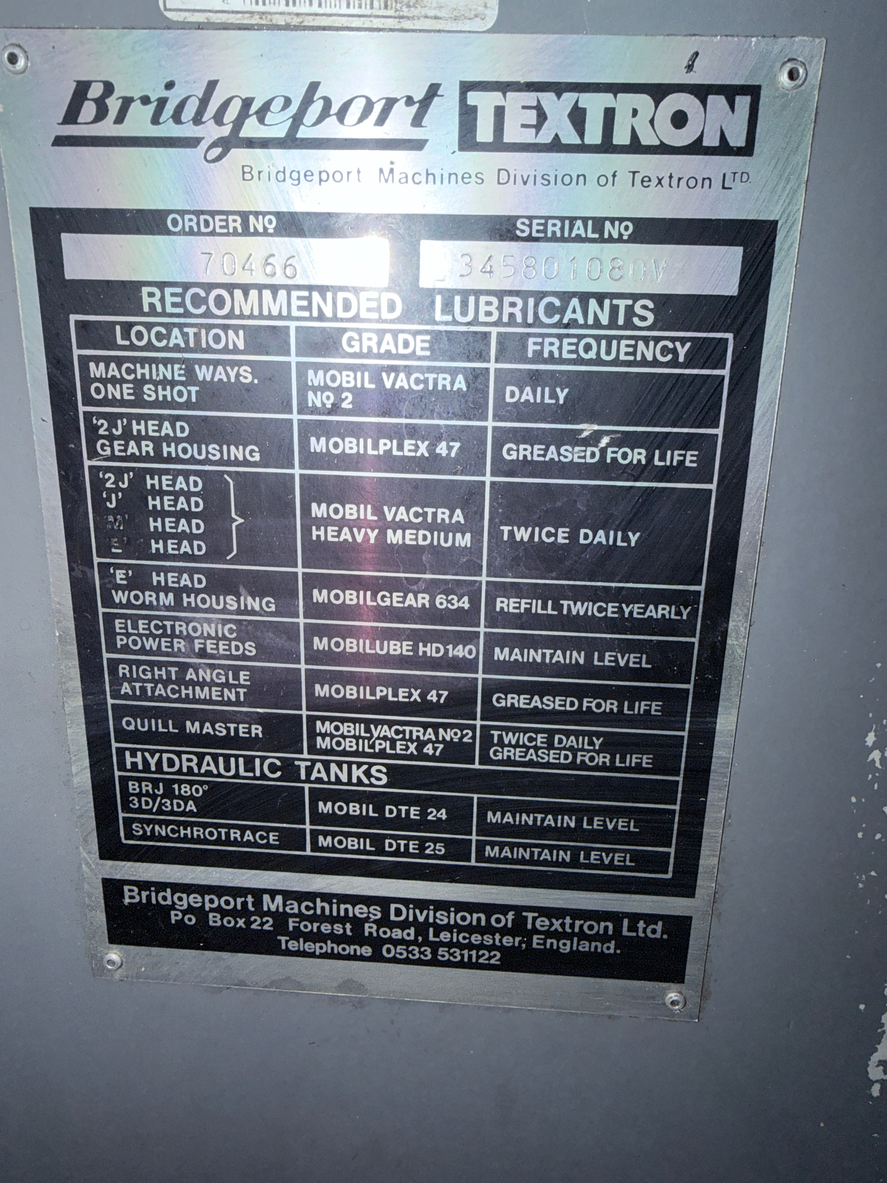 Bridgeport BR2J2 Turret Mill Milling Machine