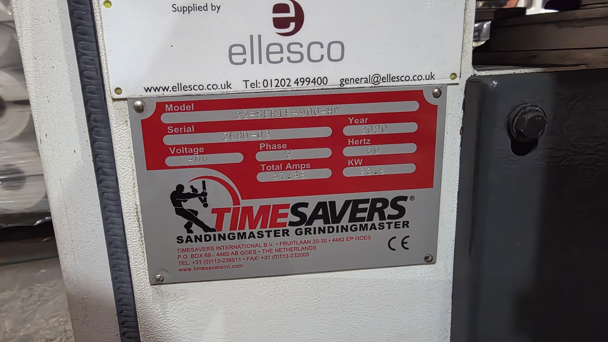 Timesaver 22 Series 900 -HW  Heavy Slag Removal, Deburring, and Finishing Machine