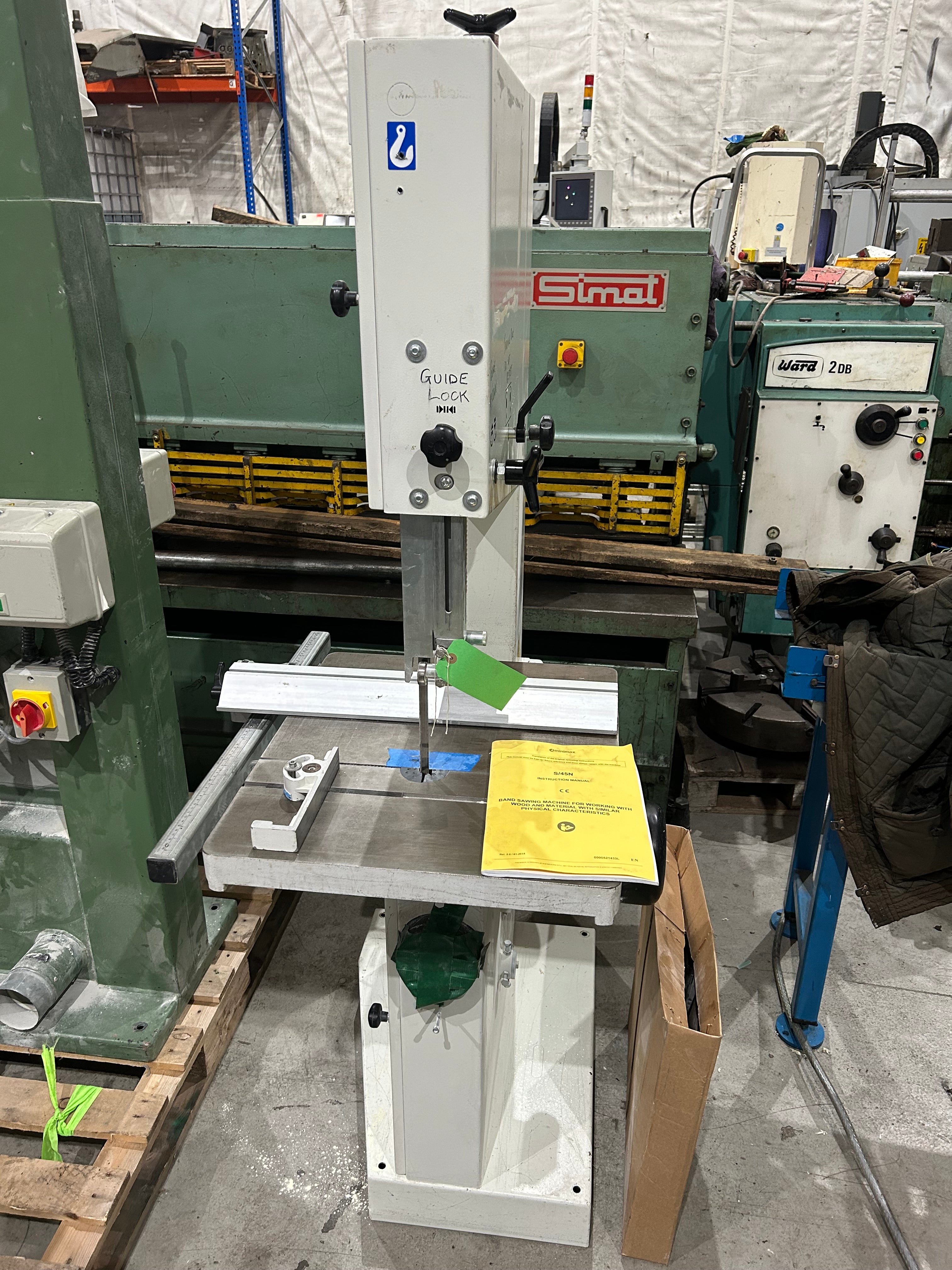 2015 SCM Minimax S45N Vertical Band Saw