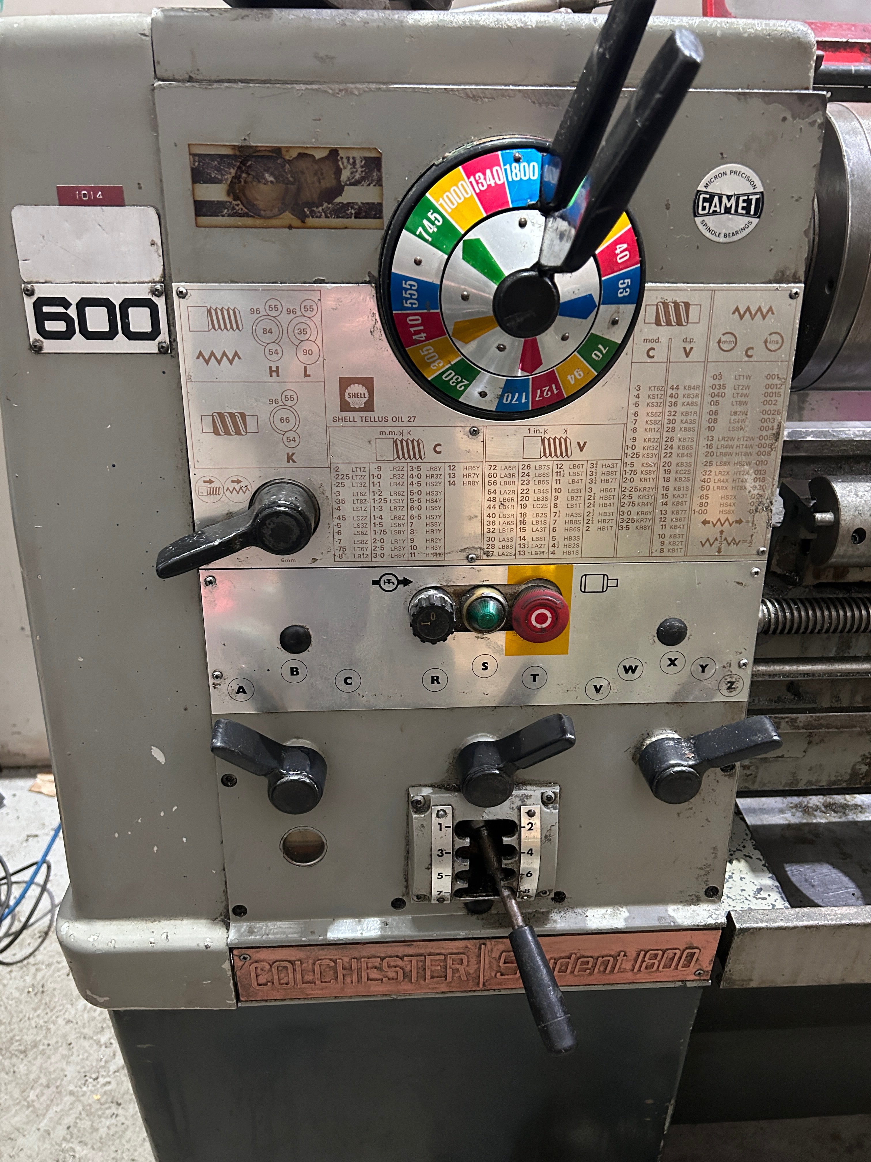 Colchester Student 1800 40'' Gap Bed Lathe