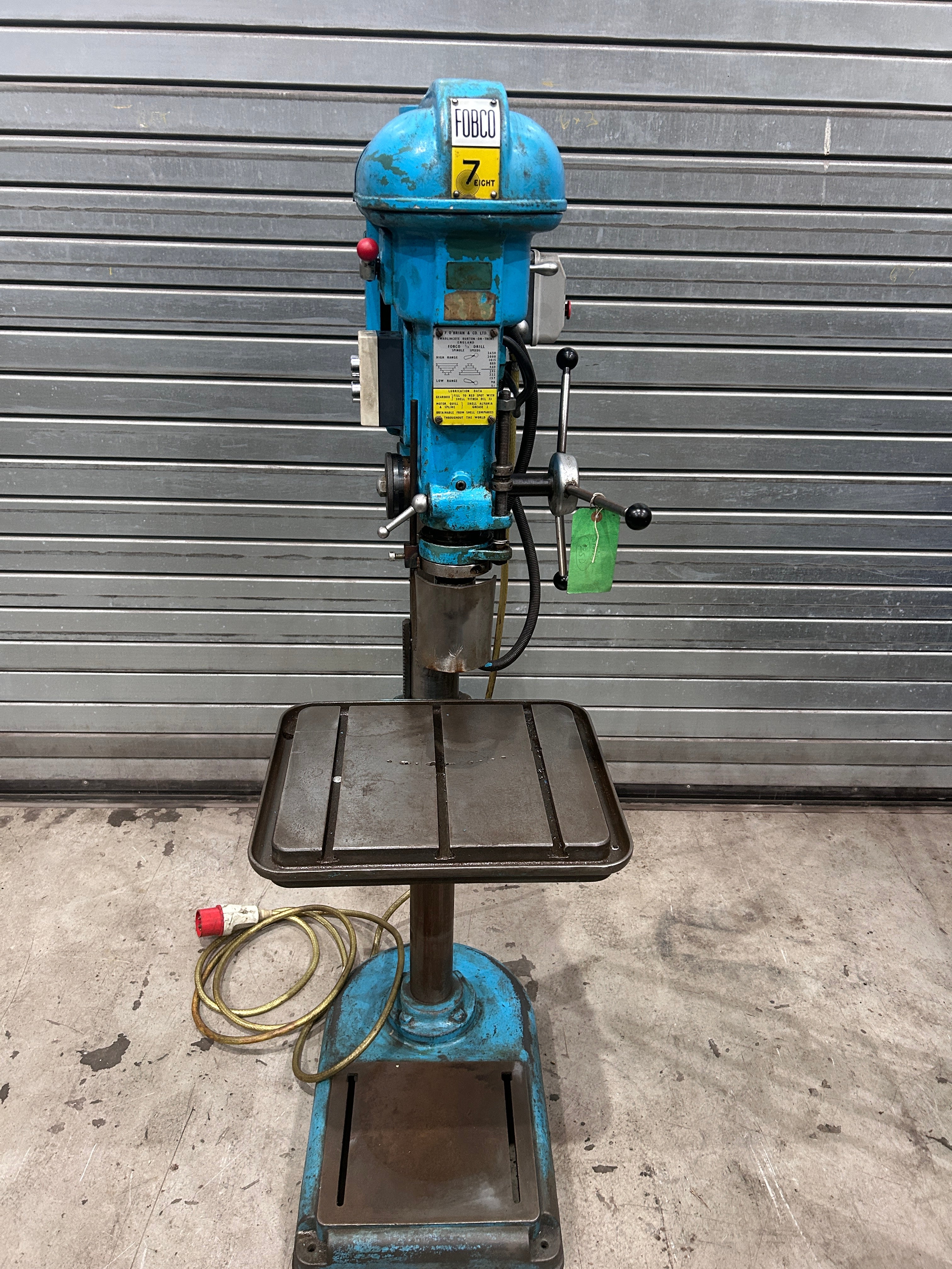 Fobco  7 Eight Pillar Drill