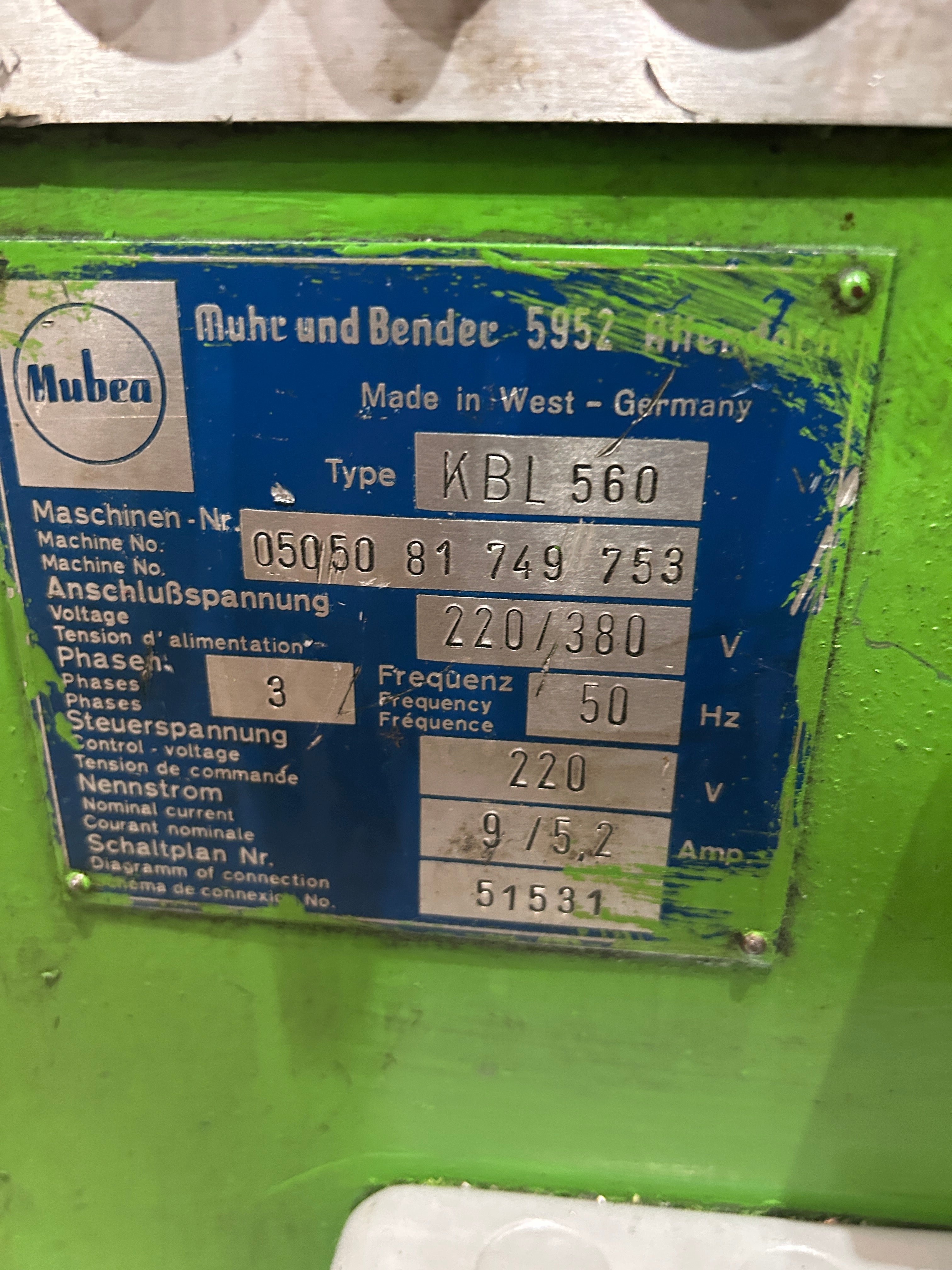 Mubea  KBL 560  Steelworker
