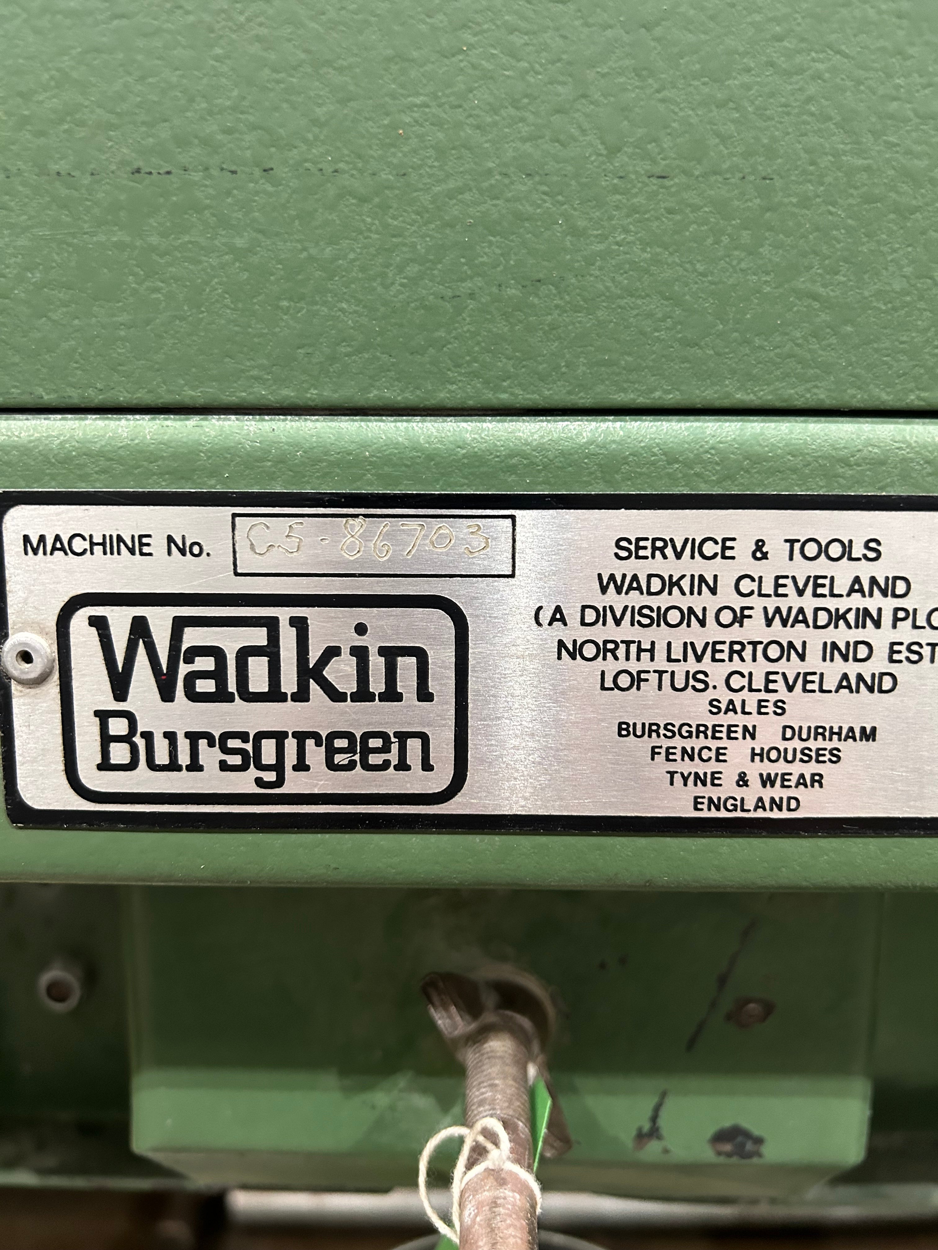 Wadkin C5 Vertical Band Saw